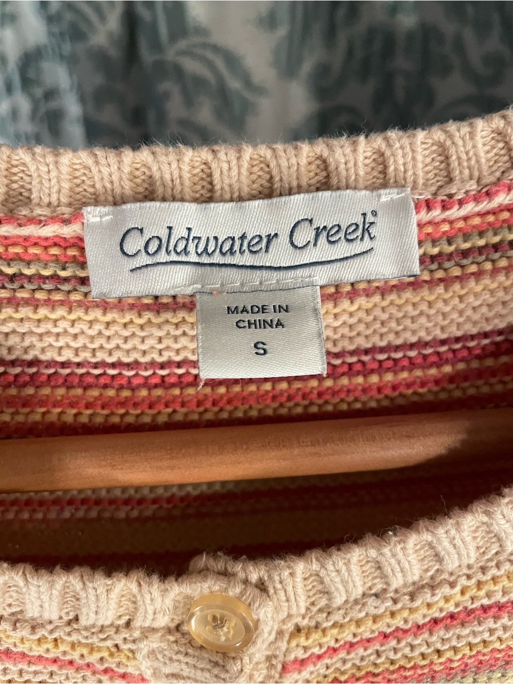 Coldwater Creek wonderful autumn Knit colors perfect for pumpkin patch size S - Picture 3 of 4